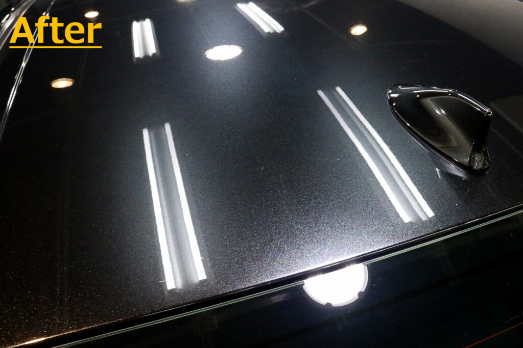 トヨタ・カムリ(2021年式)ルーフ花粉シミ施工後